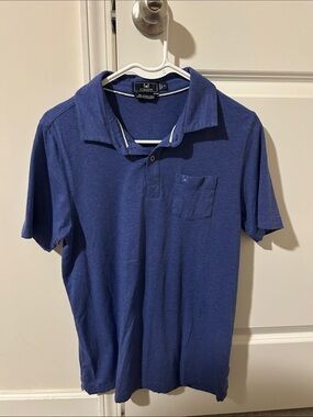 Blue Youth XL Polo Shirt with Chest Pocket